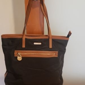 Michael  Kors vinyl and leather tote